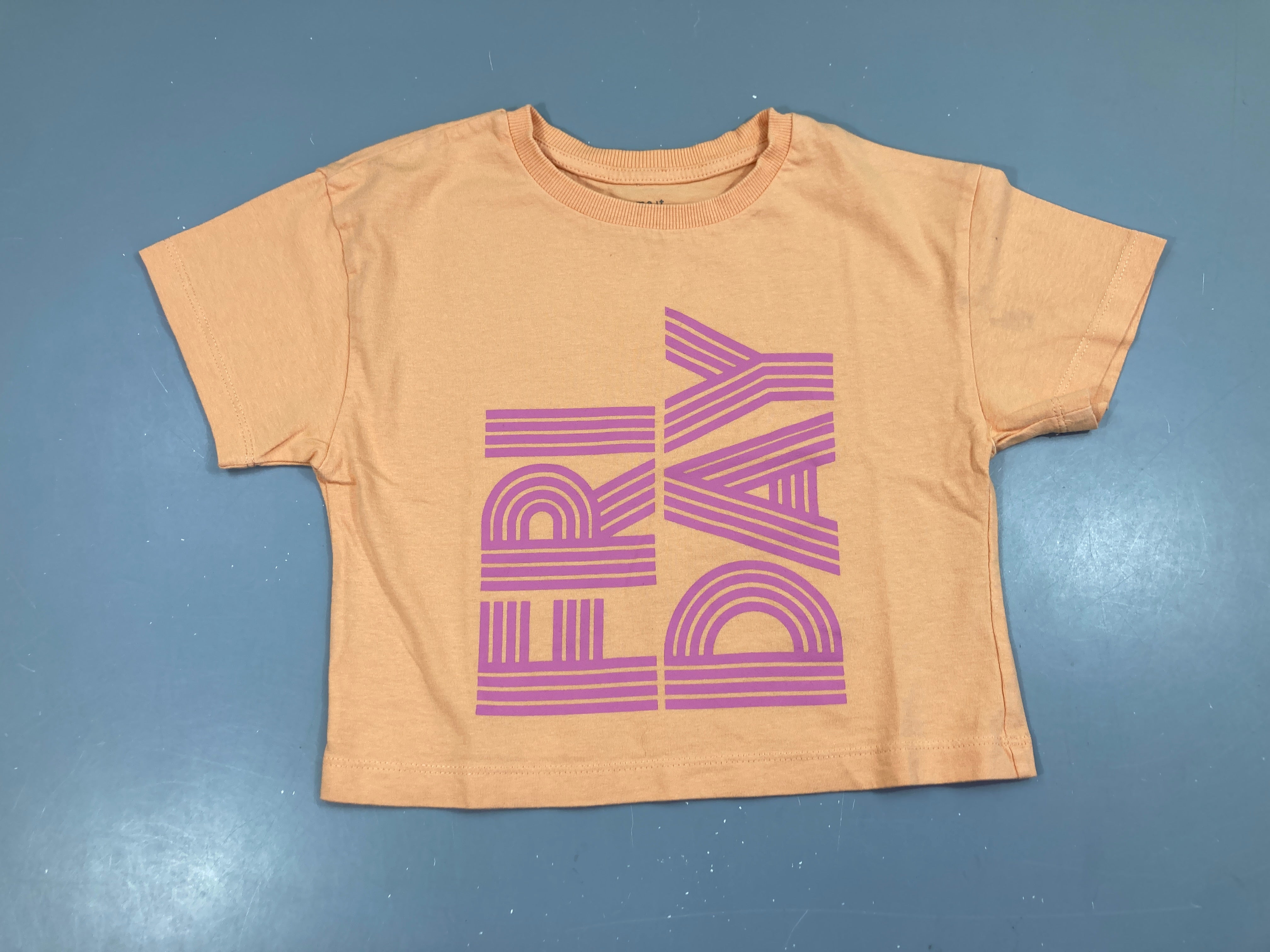 T-shirt m.c court orange friday