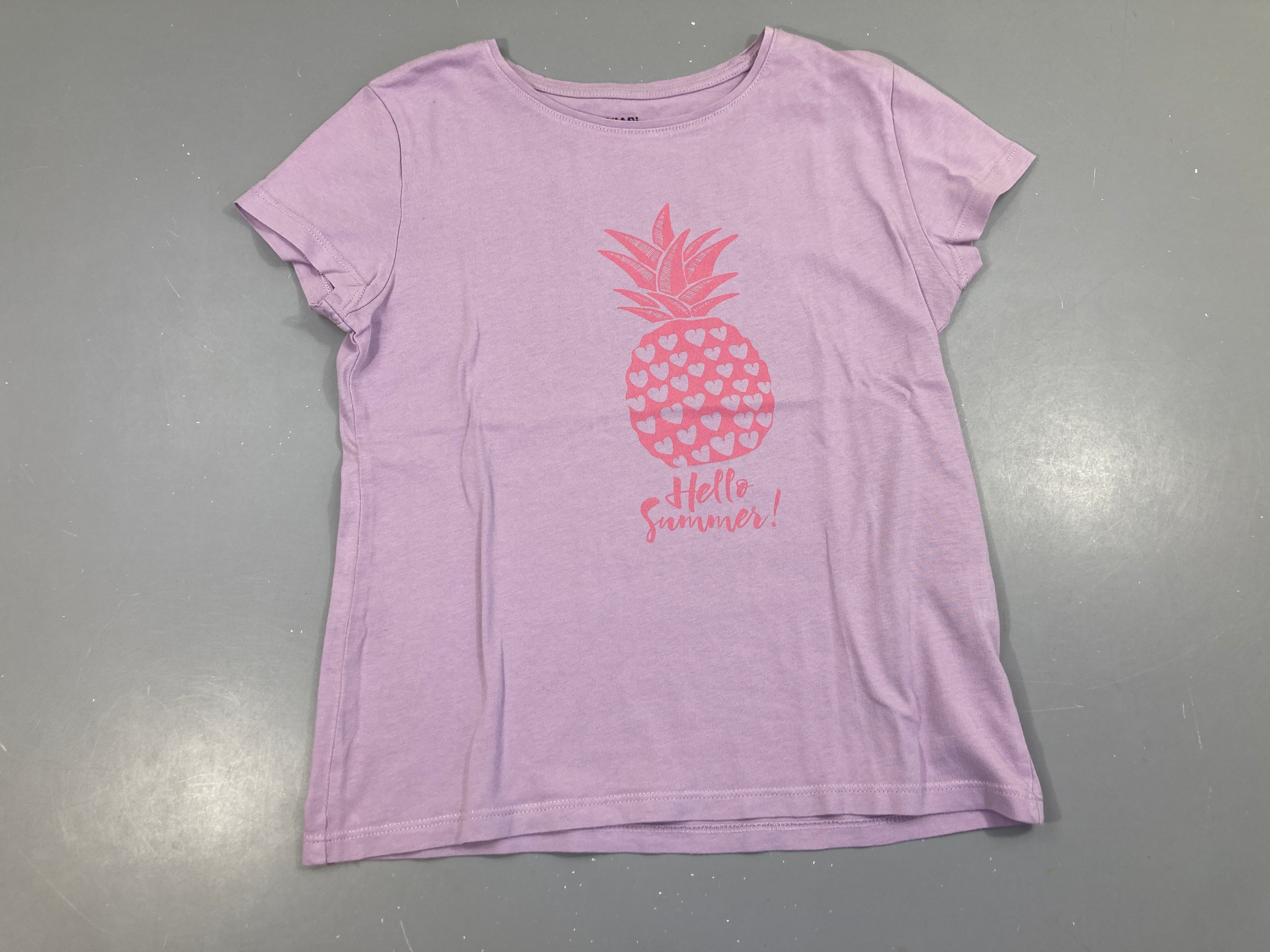T-shirt m.c mauve ananas