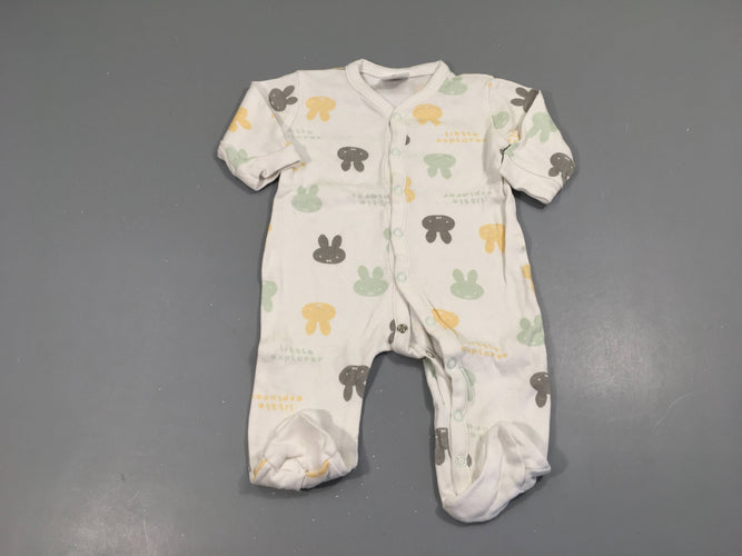 Pyjama jersey blanc Miffy, moins cher chez Petit Kiwi