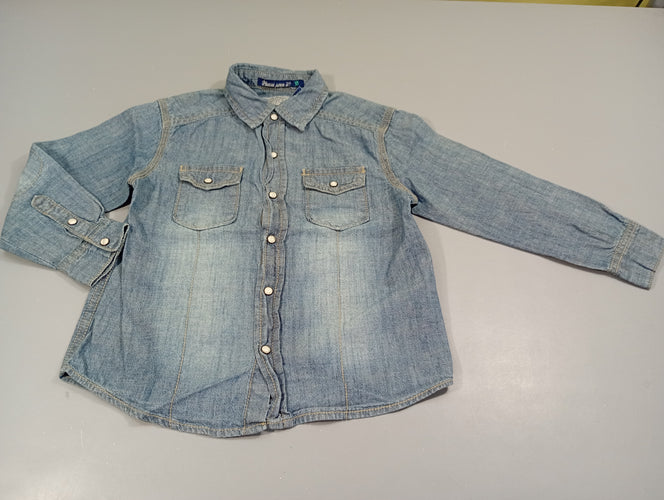 Chemise m.l en jeans, moins cher chez Petit Kiwi