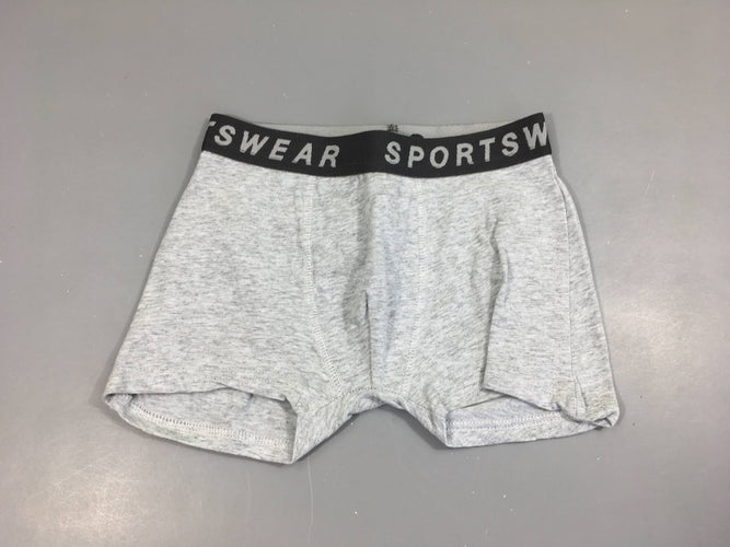 Boxer gris chiné, moins cher chez Petit Kiwi