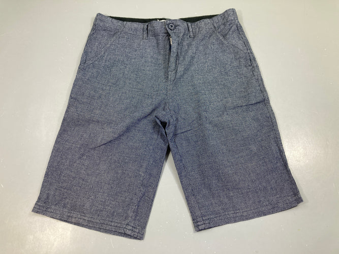 Bermuda bleu marine chiné, Monoprix, moins cher chez Petit Kiwi