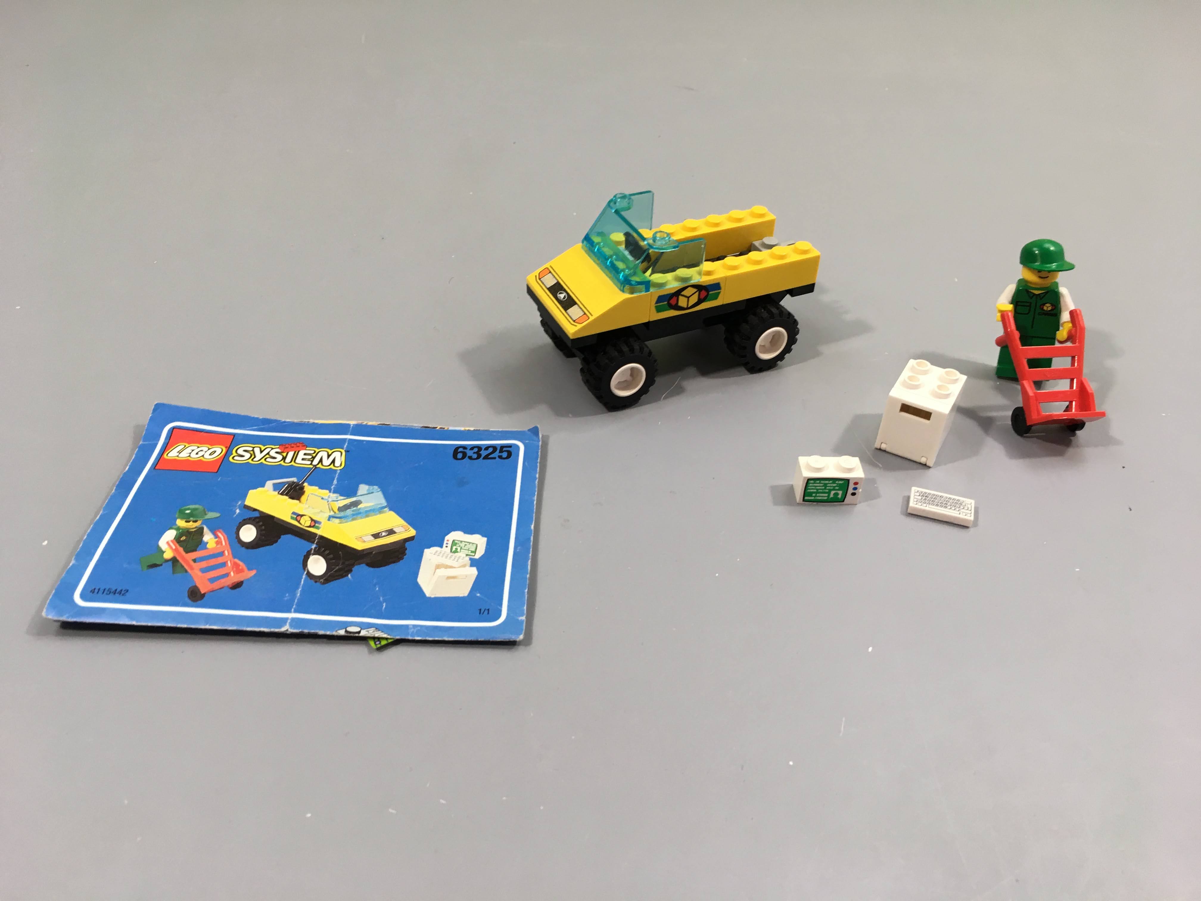 Lego system vintage 6325 package pick-up, tel que sur la photo