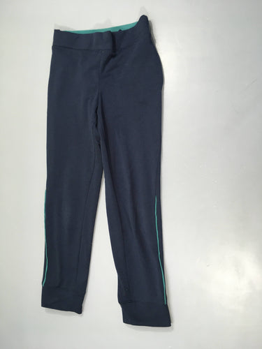 Legging  de sport bleu foncé élastique  vert, moins cher chez Petit Kiwi