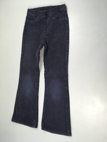 Jegging velours côtelé bleu foncé, moins cher chez Petit Kiwi