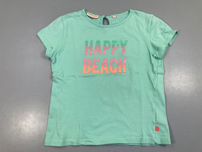 T-shirt m.c turquoise Happy, moins cher chez Petit Kiwi