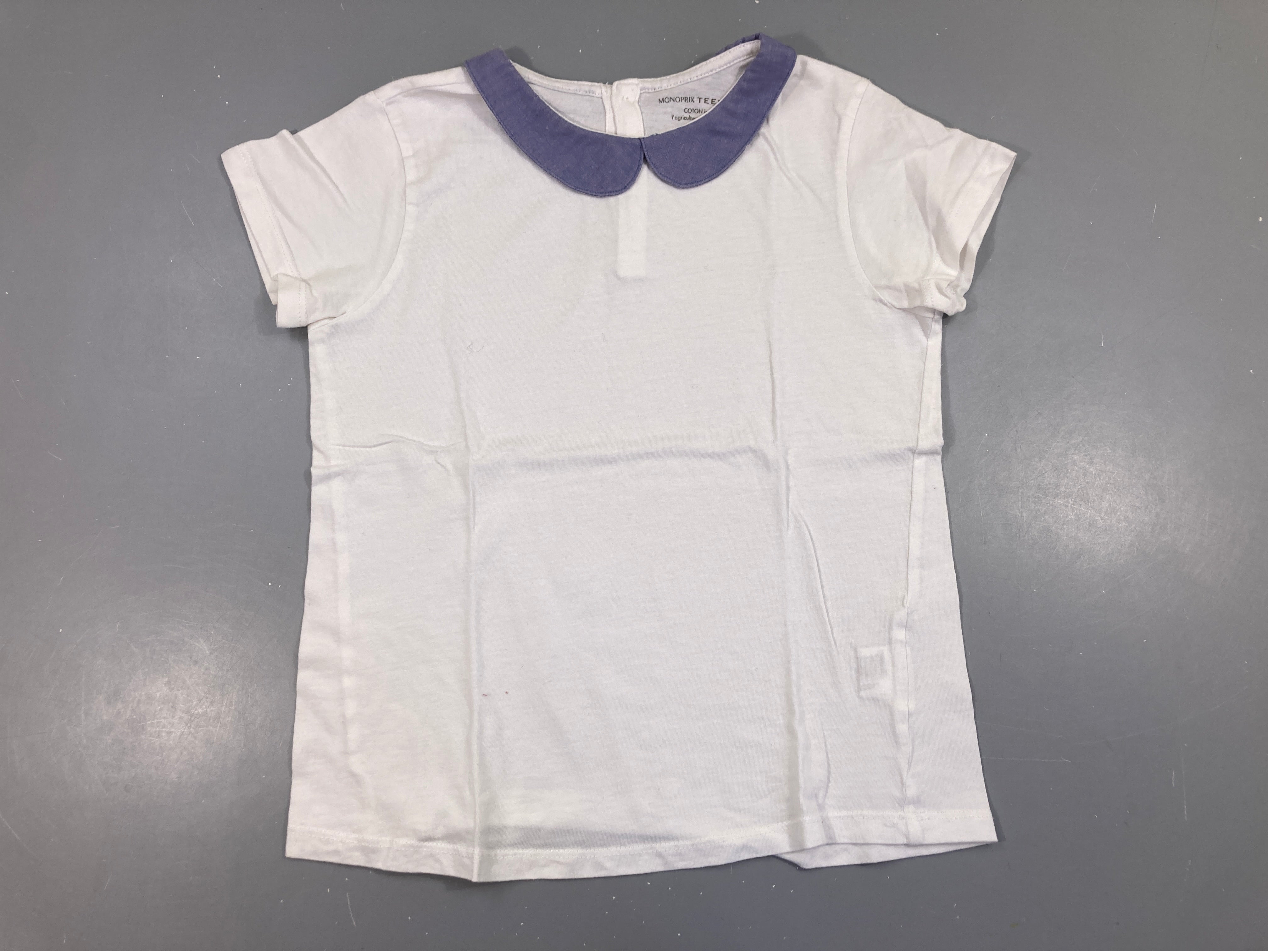 T-shirt m.c blanc col