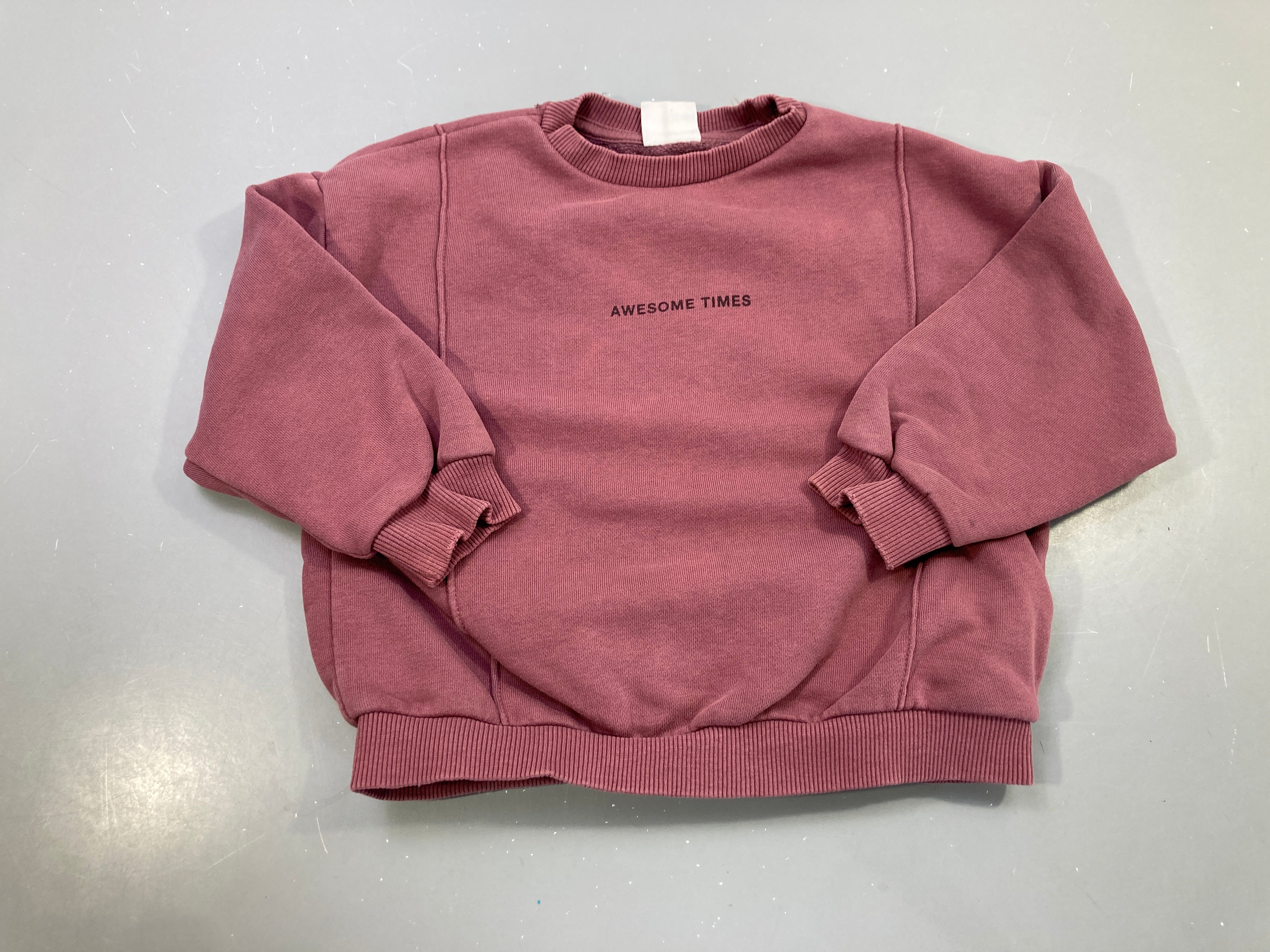Sweat vieux rose « Awesome times »