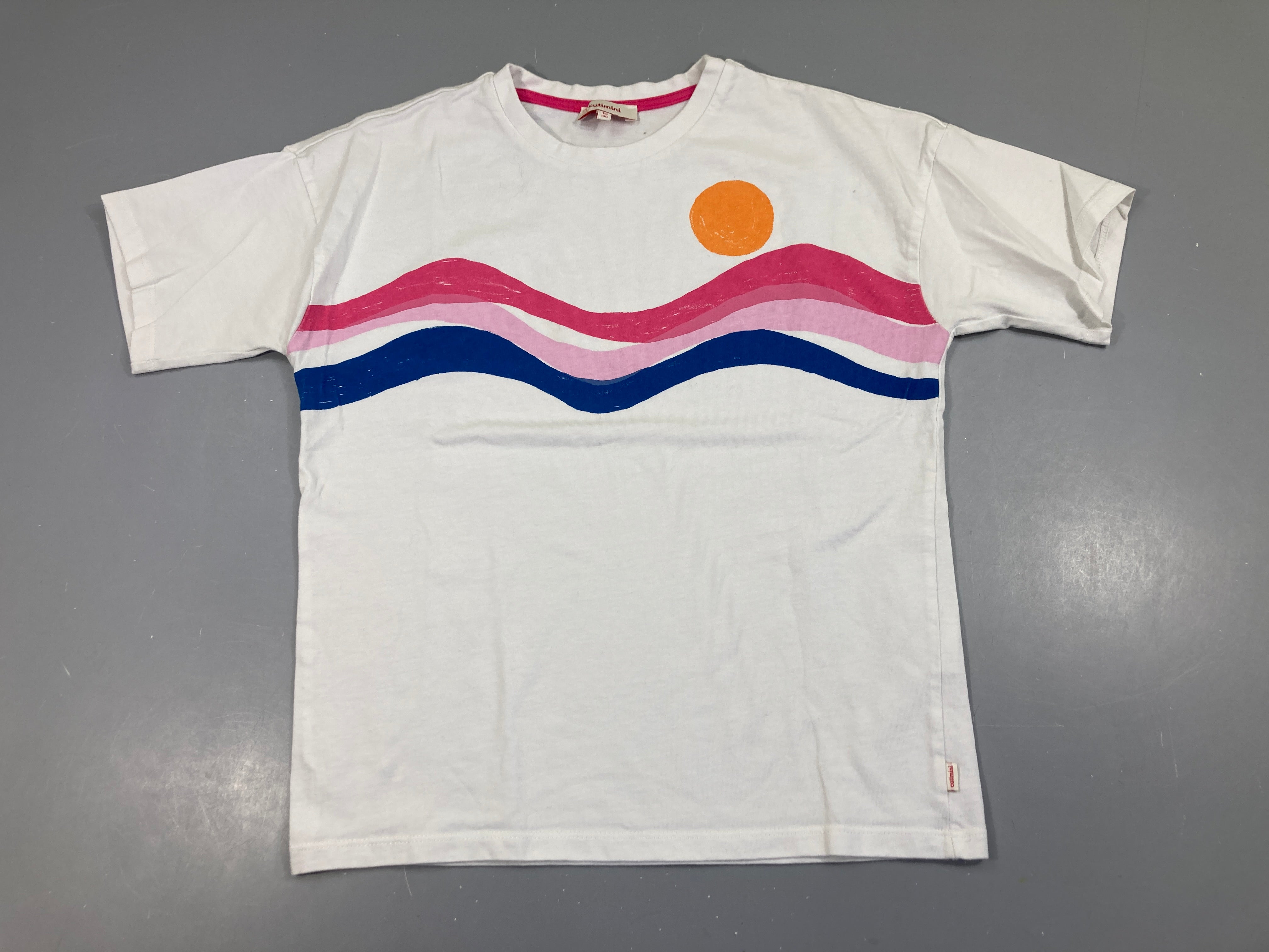 T-shirt m.c blanc soleil