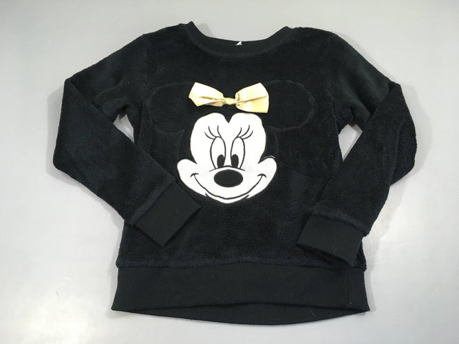 Pull velours noir Minnie, moins cher chez Petit Kiwi