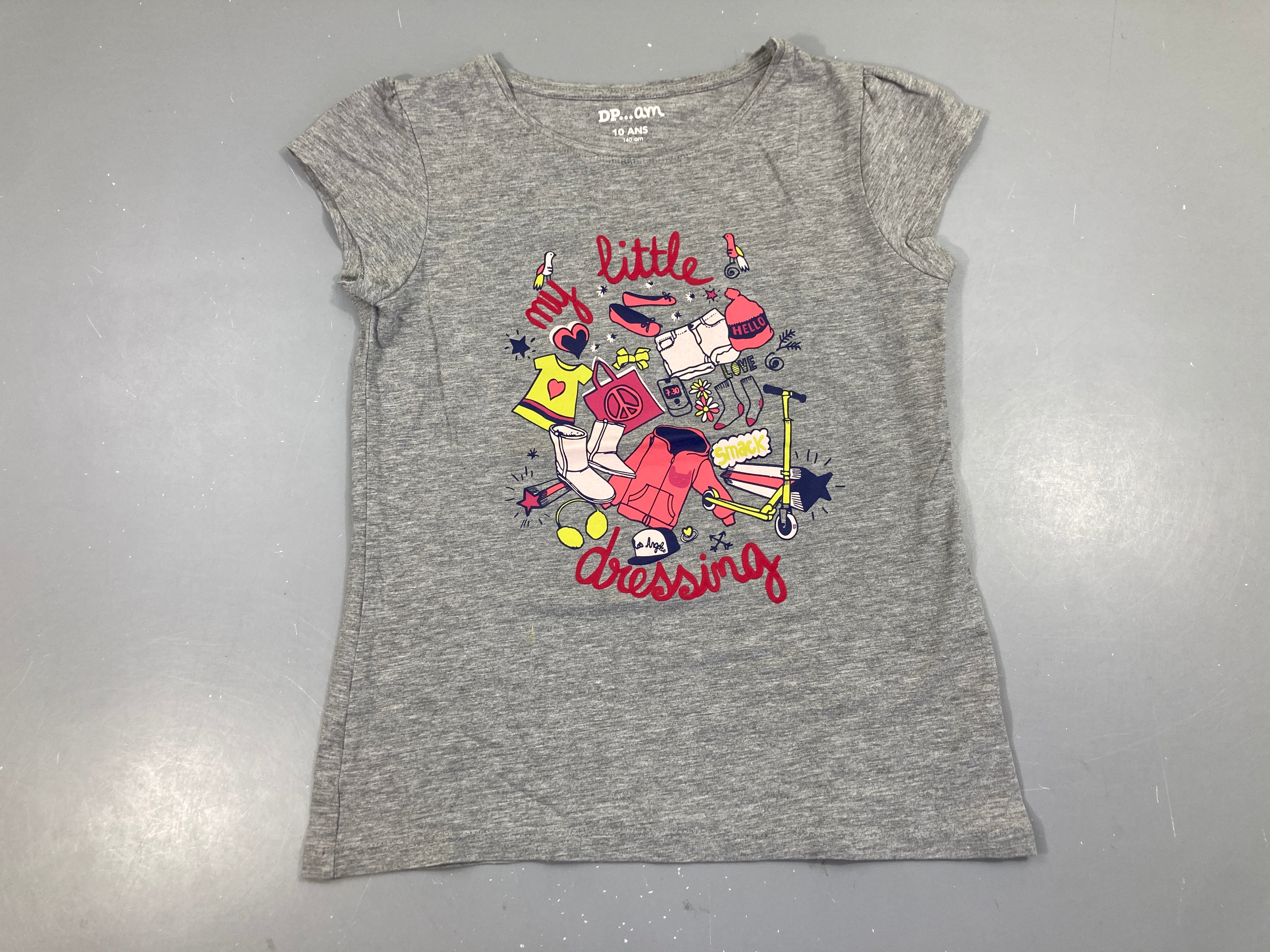 T-shirt m.c gris chiné dressing