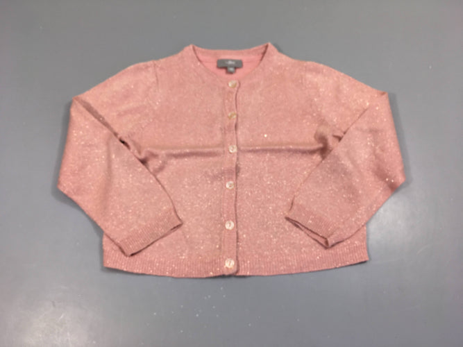 Gilet rose pailleté, moins cher chez Petit Kiwi