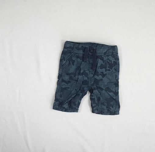 Bermuda camouflage bleu, moins cher chez Petit Kiwi