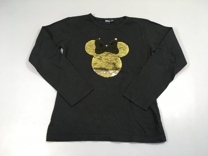 T-shirt m.l noir Minnie Doré sequins, moins cher chez Petit Kiwi