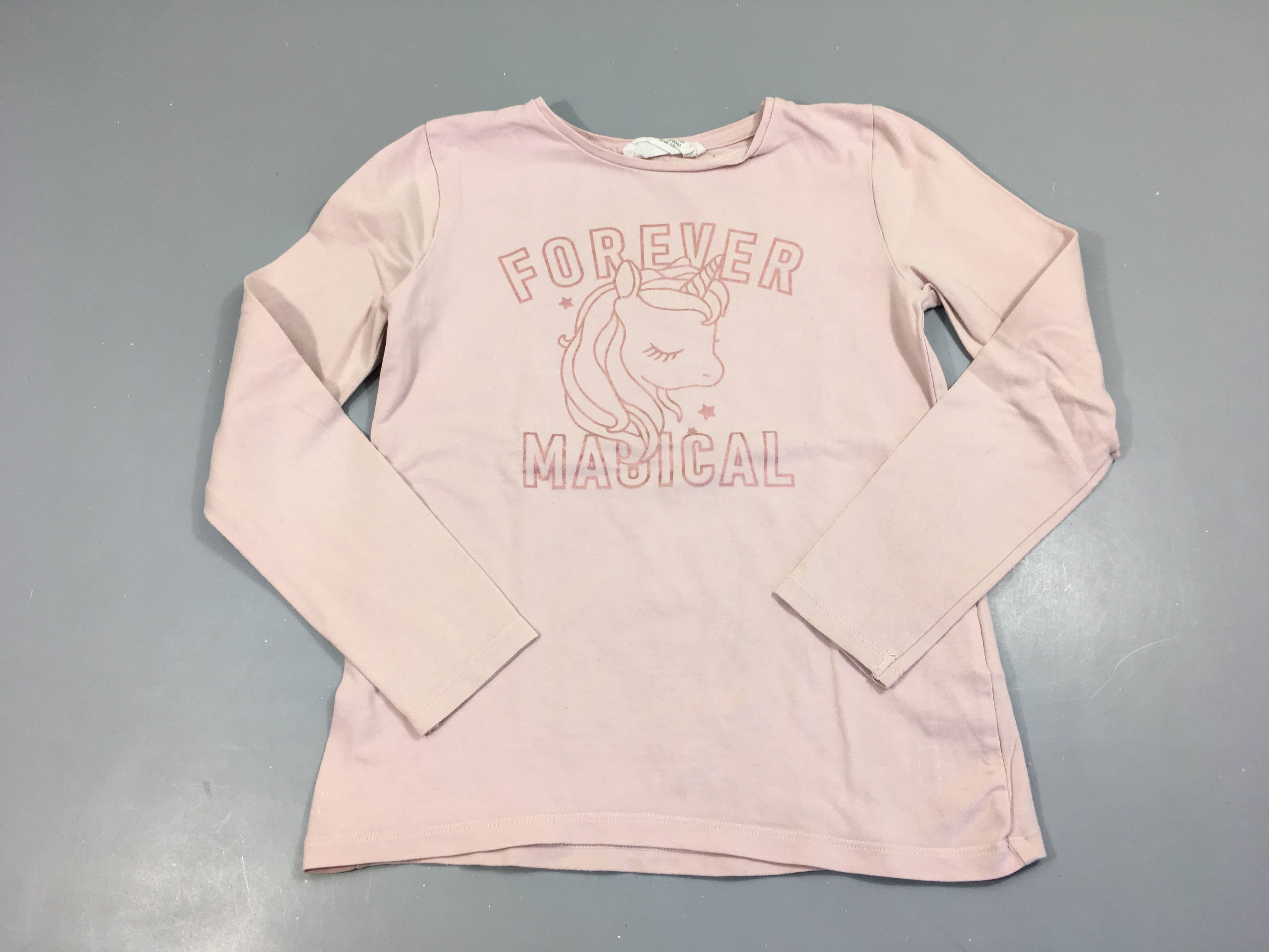 T-shirt m.l rose Licorne