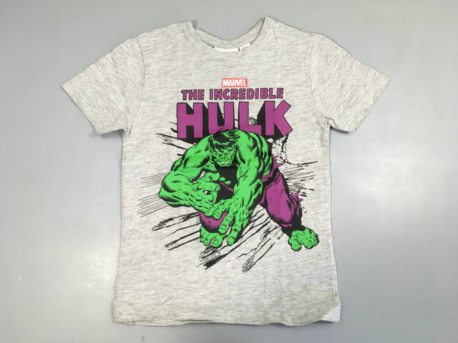 T-shirt m.c gris chiné Hulk, moins cher chez Petit Kiwi