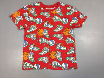 T-shirt m.c rouge baskets