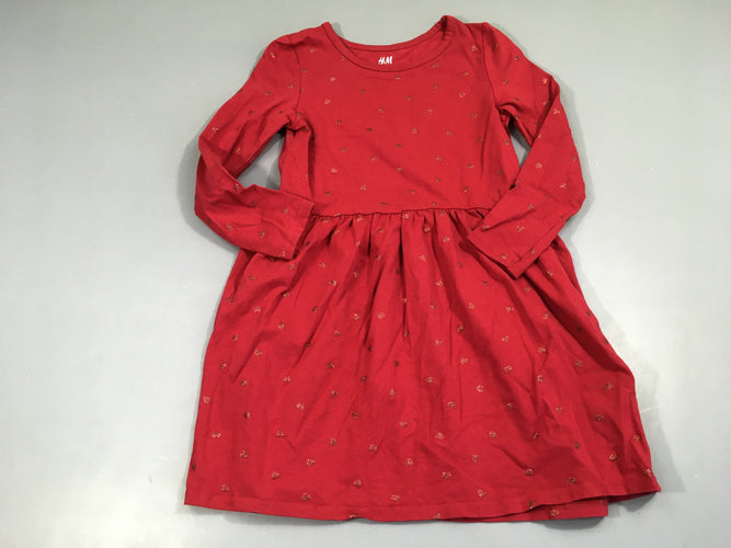 Robe m.l jersey rouge, moins cher chez Petit Kiwi
