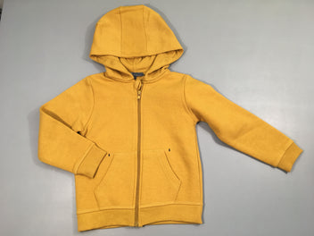 Sweat zippéà capuche orange