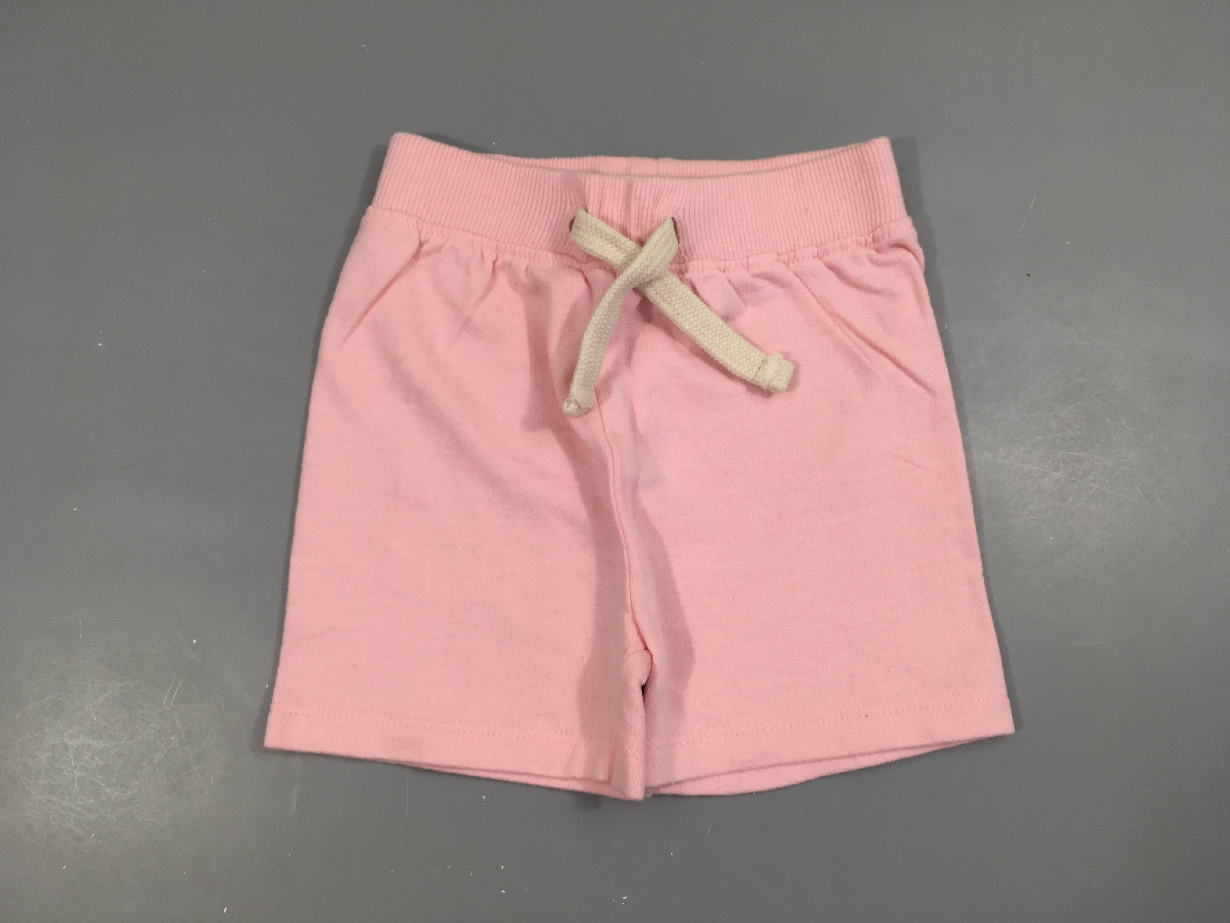 Short molleton rose, bouloché