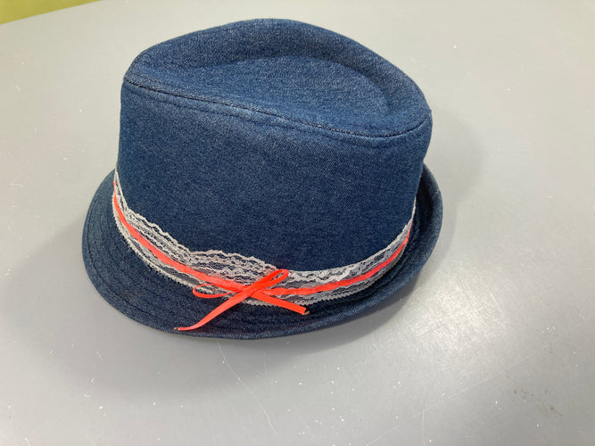 Chapeau denim dentelle, moins cher chez Petit Kiwi