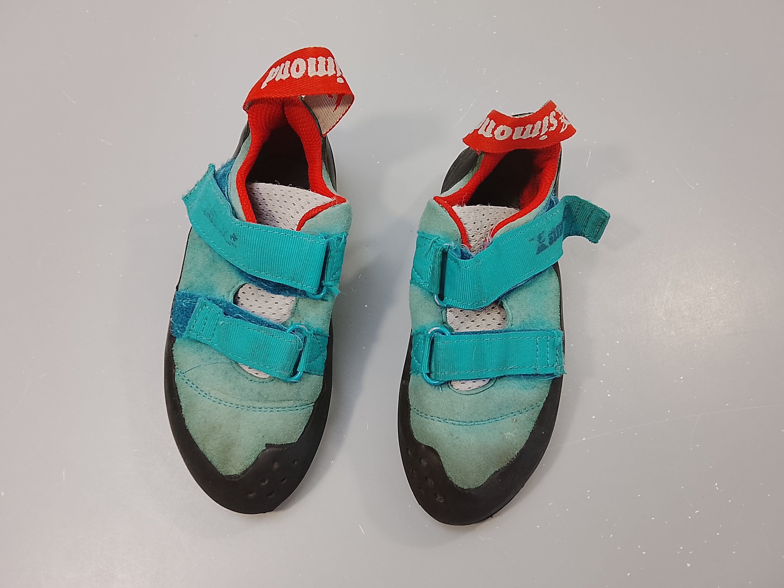 Chaussons d'escalade Simond bleu, gris, rouge , 34