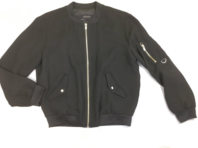 Veste-bomber voile noir, moins cher chez Petit Kiwi