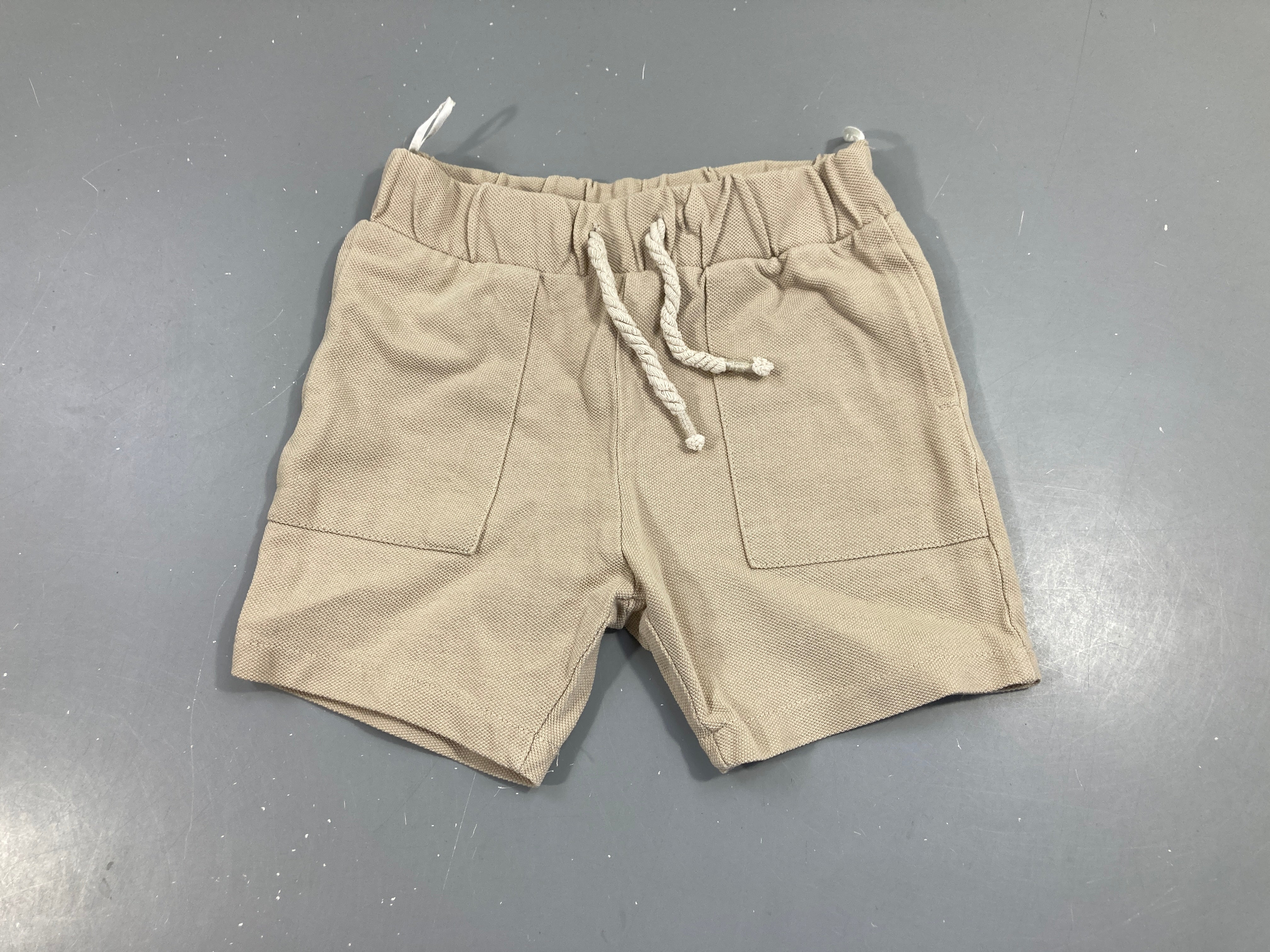 Short jersey beige