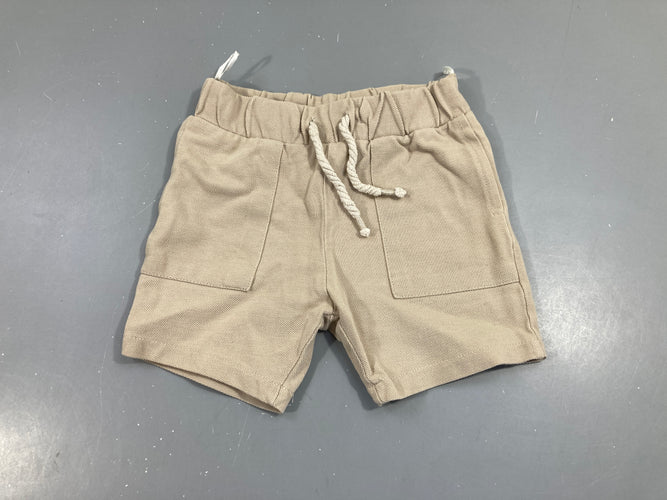 Short jersey beige, moins cher chez Petit Kiwi