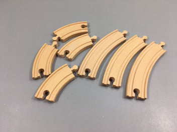 7 Rails de train en bois