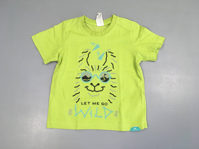 T-shirt m.c vert Wild, moins cher chez Petit Kiwi