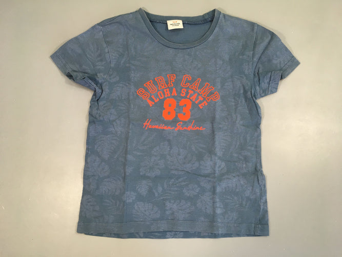 T-shirt m.c bleu Surf 83-Légèrement bouloché, moins cher chez Petit Kiwi