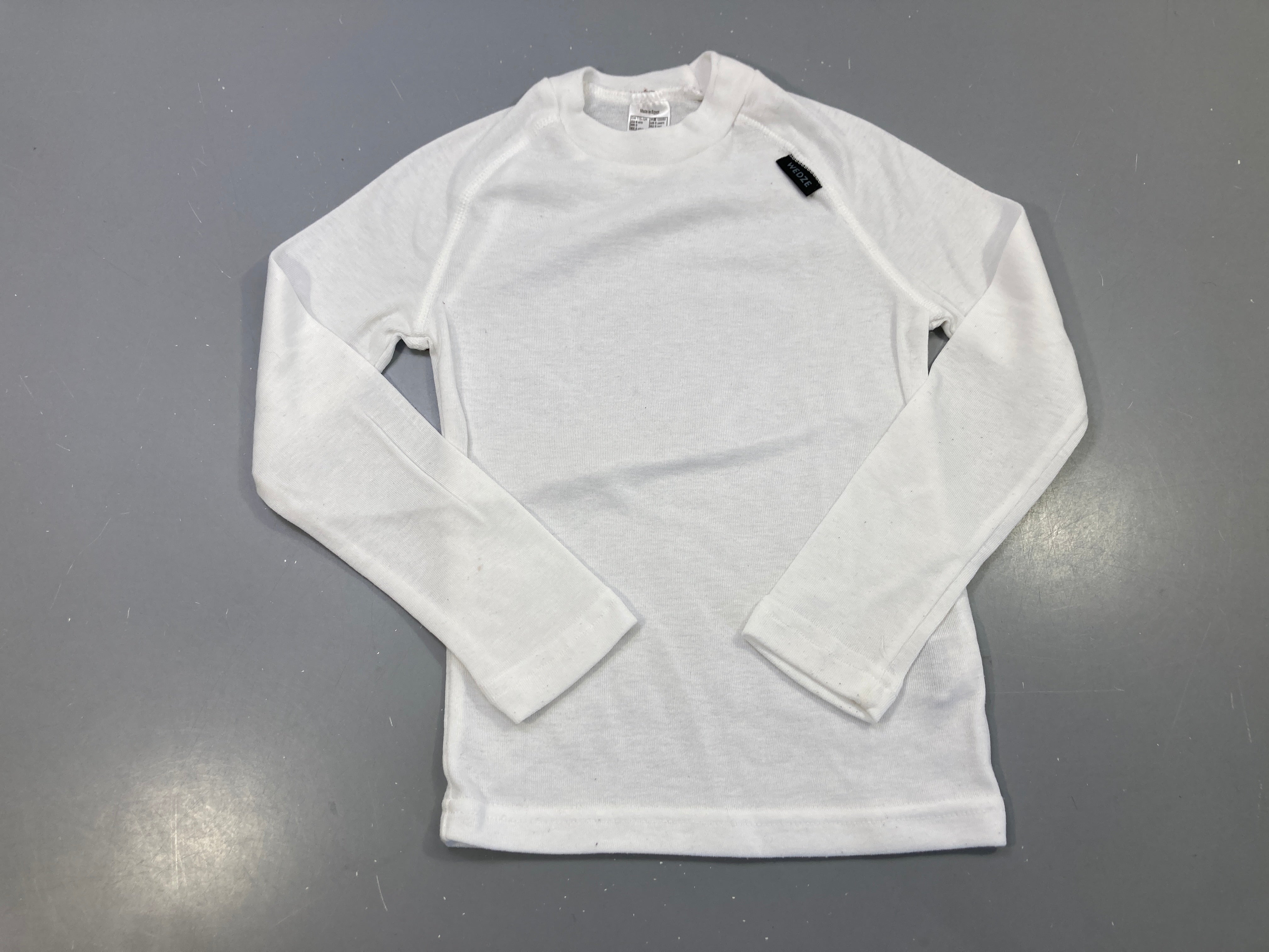 T-shirt m.l blanc thermique, Wedze