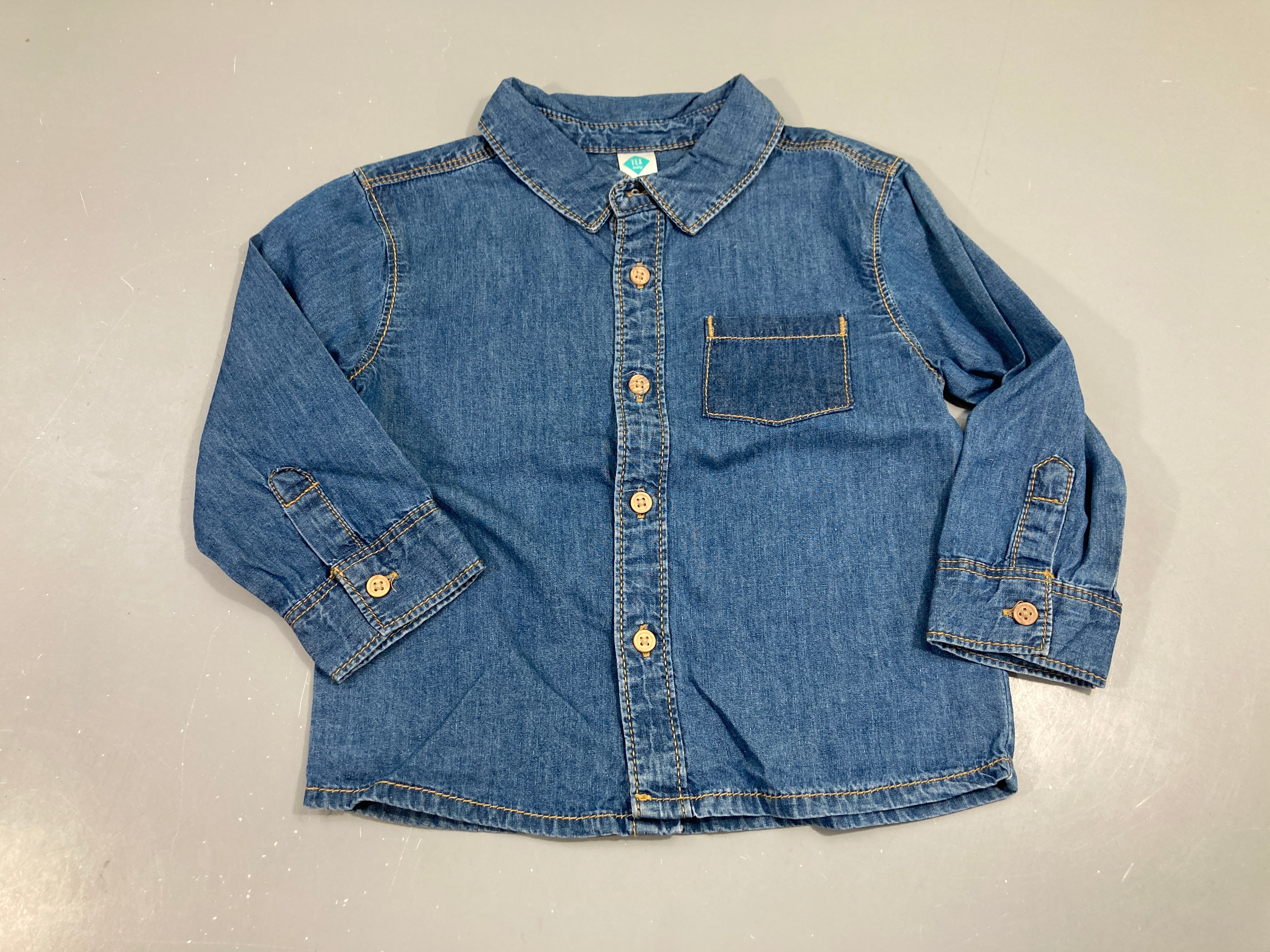 Chemise m.l jean bleu