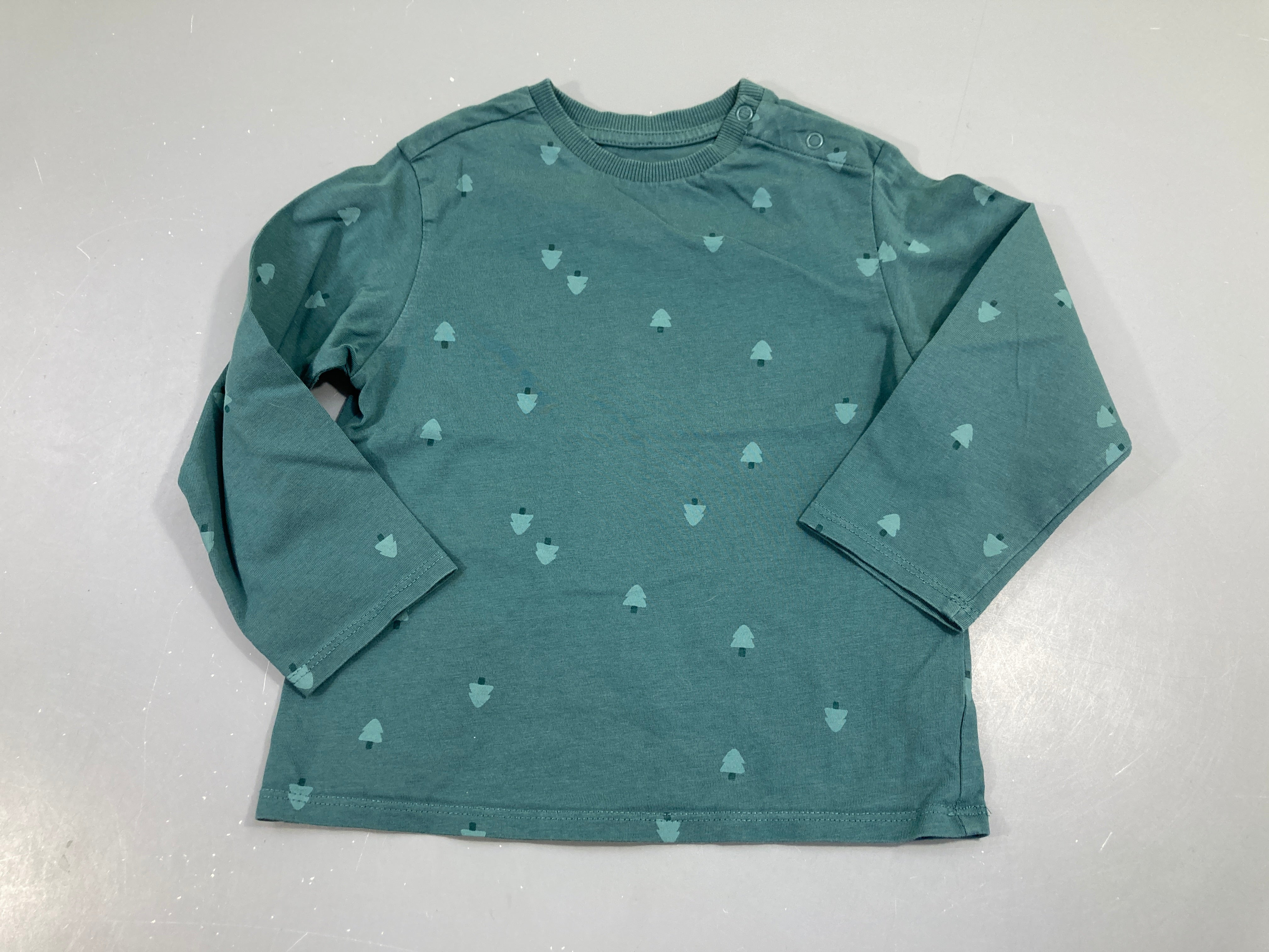 T-shirt m.l vert, sapins