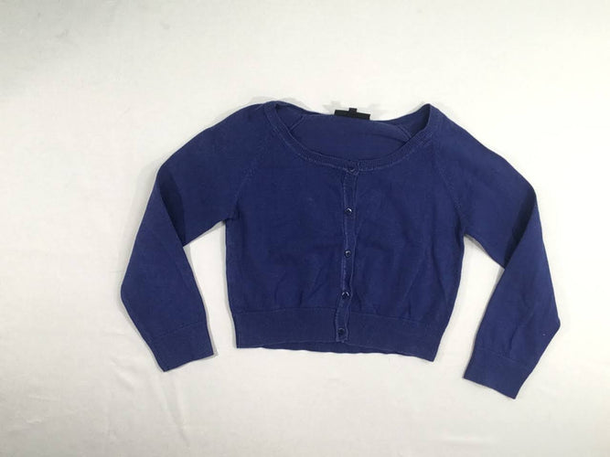 Gilet court bleu, taille XS, moins cher chez Petit Kiwi