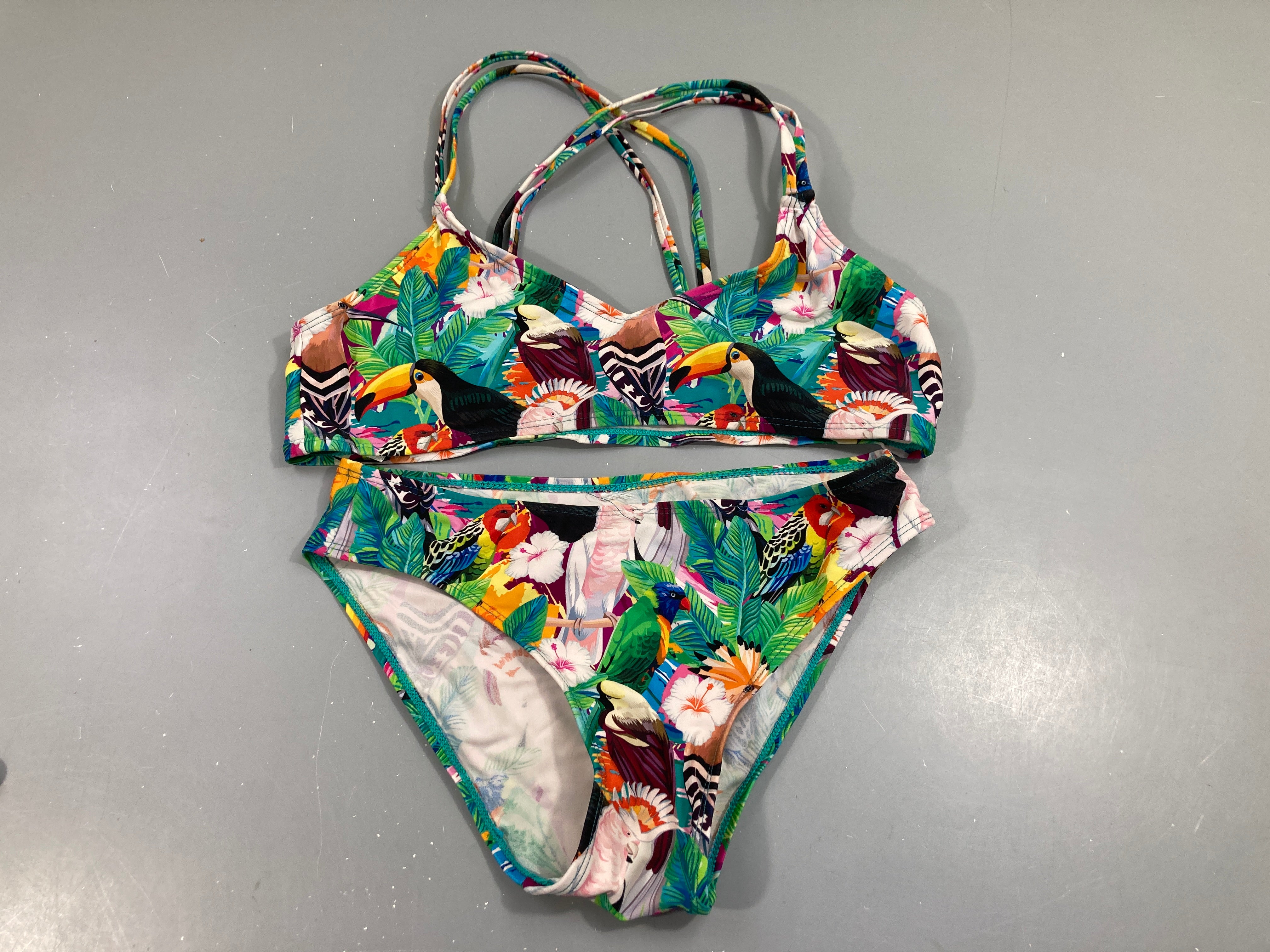 Bikini imprimé tropical