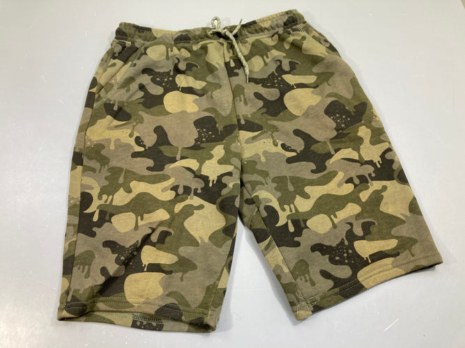 Bermuda imprimé camouflage kaki, moins cher chez Petit Kiwi