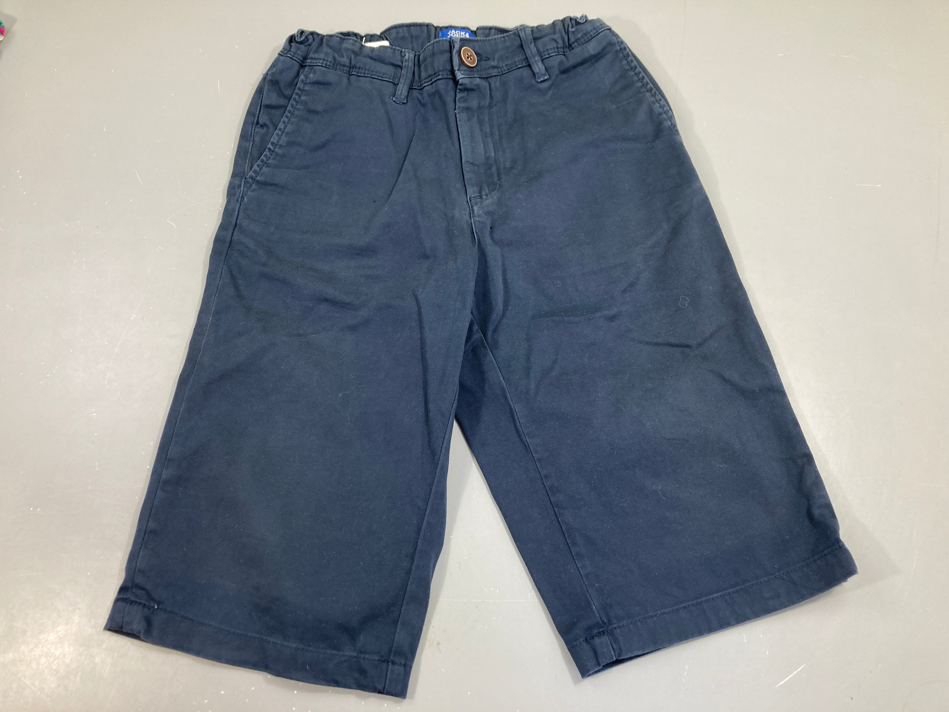 Bermuda toile bleu foncé