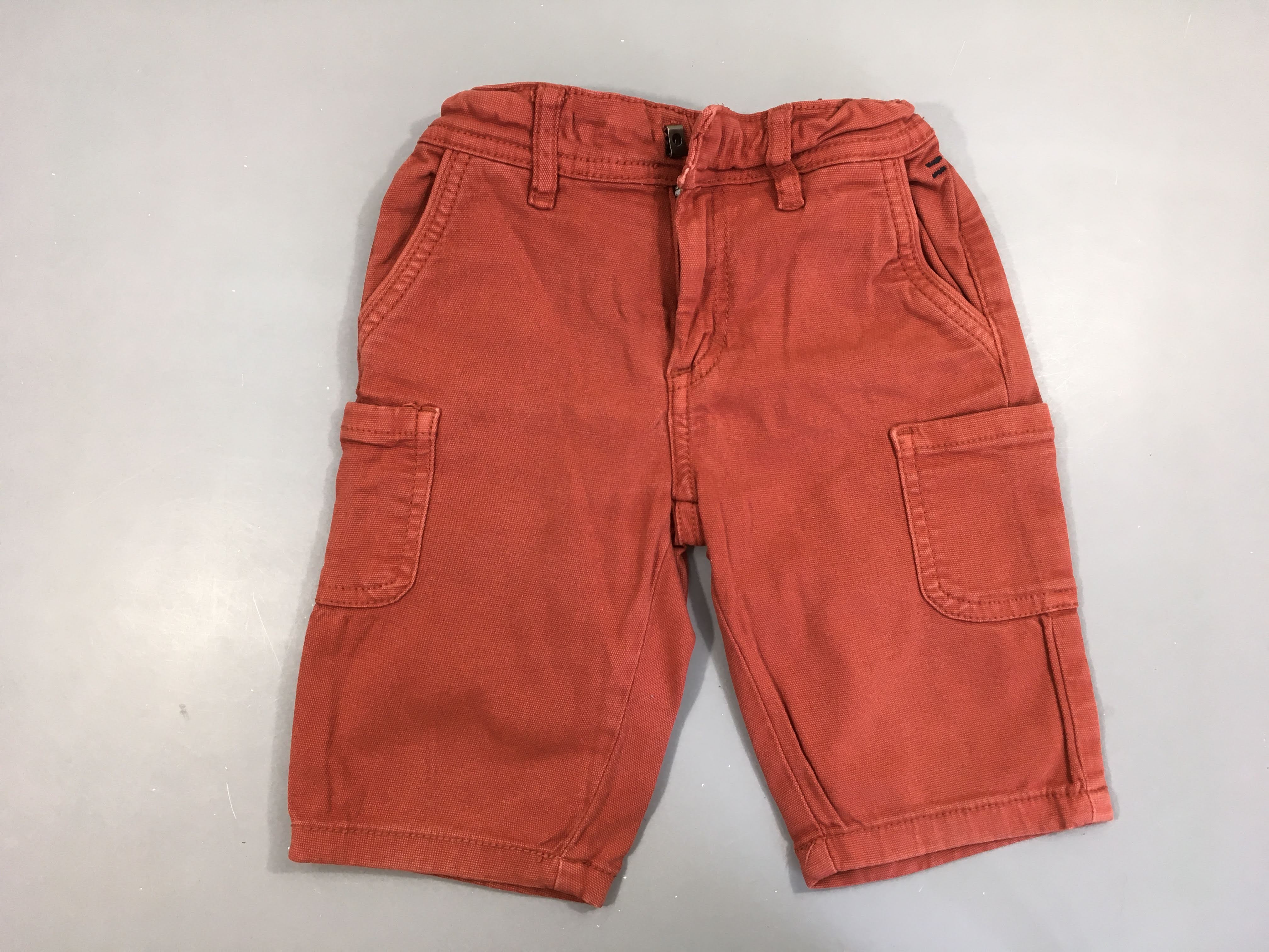 Bermuda rouille poches latérales