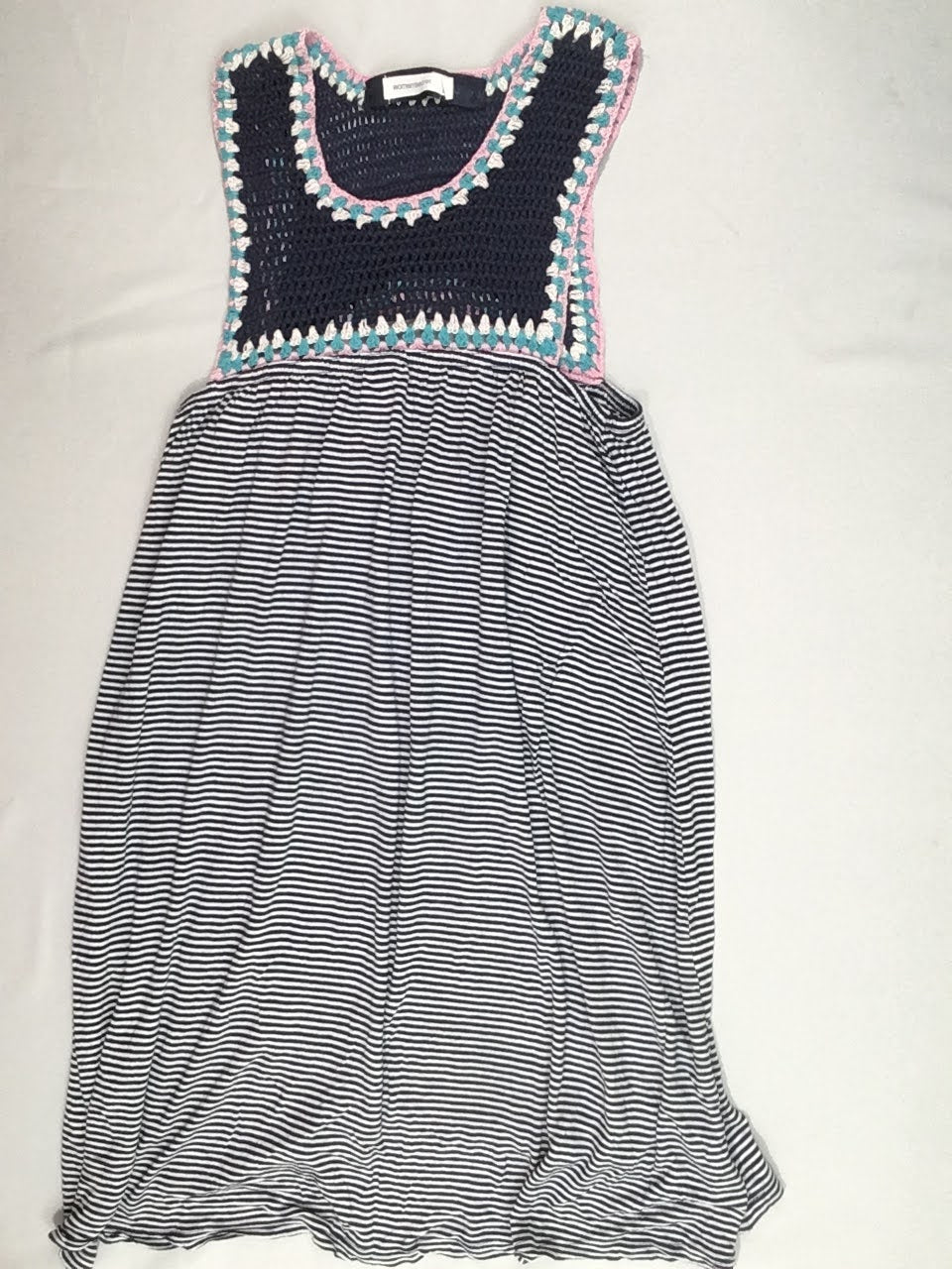 Robe s.m bleu marine rayé blanc, taille M Women'secret