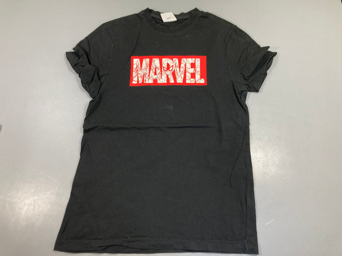 T-shirt m.c noir,MARVEL rouge, moins cher chez Petit Kiwi