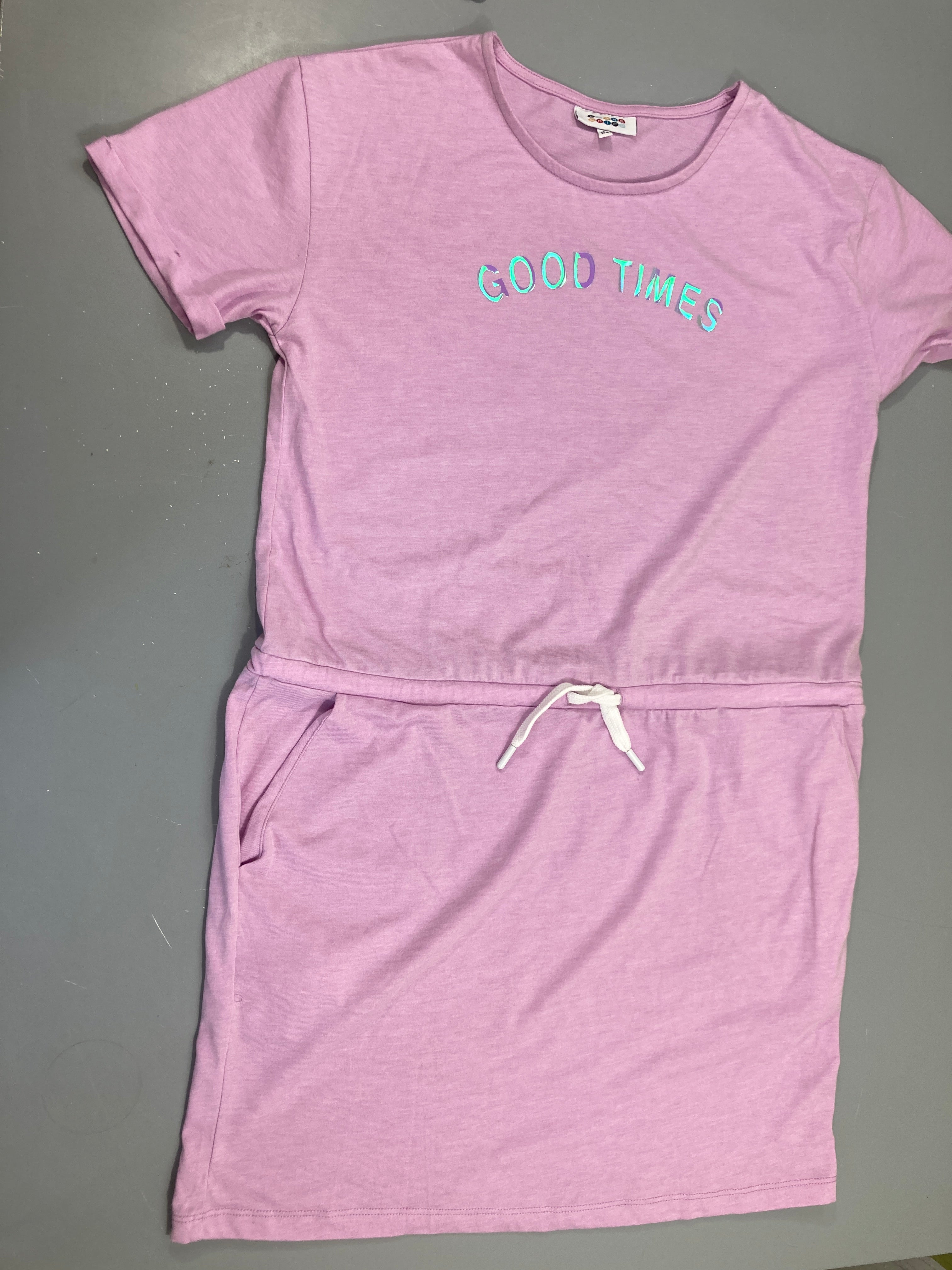 Robe m.c jersey rose