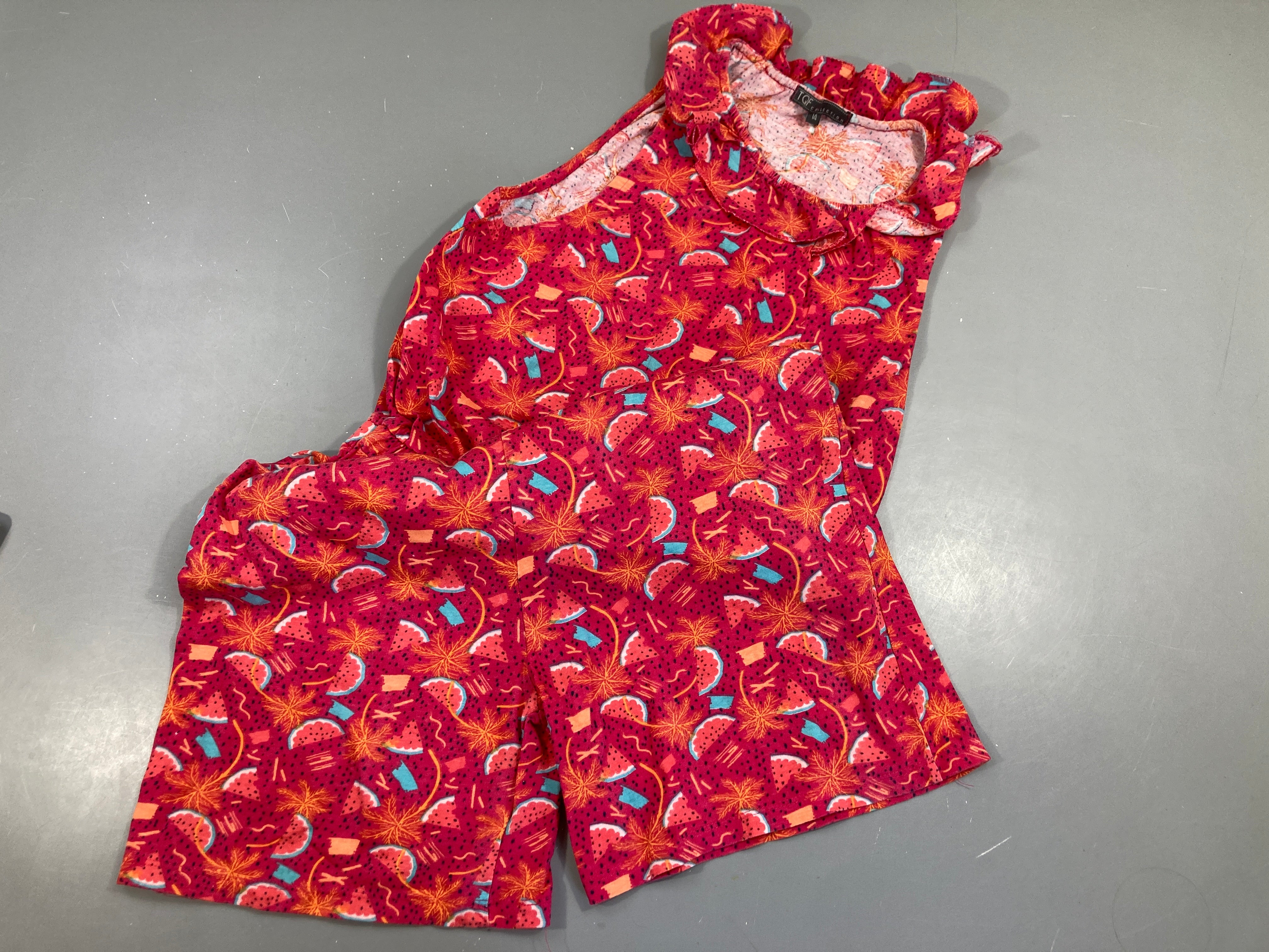Combishort s.m jersey rouge orange