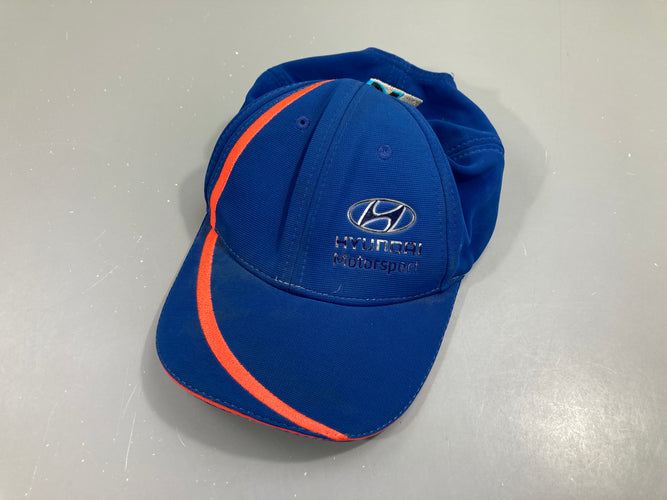 Casquette bleu/orange, HUNDAI, moins cher chez Petit Kiwi