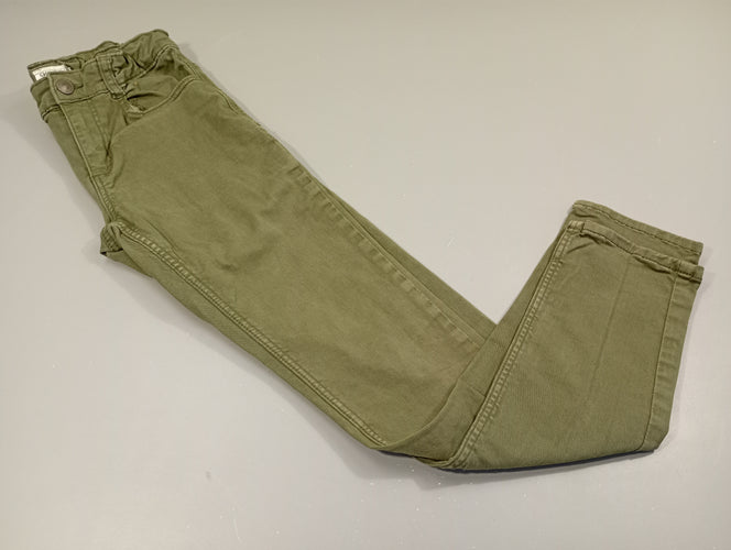 Pantalon denim kaki, skinny, moins cher chez Petit Kiwi