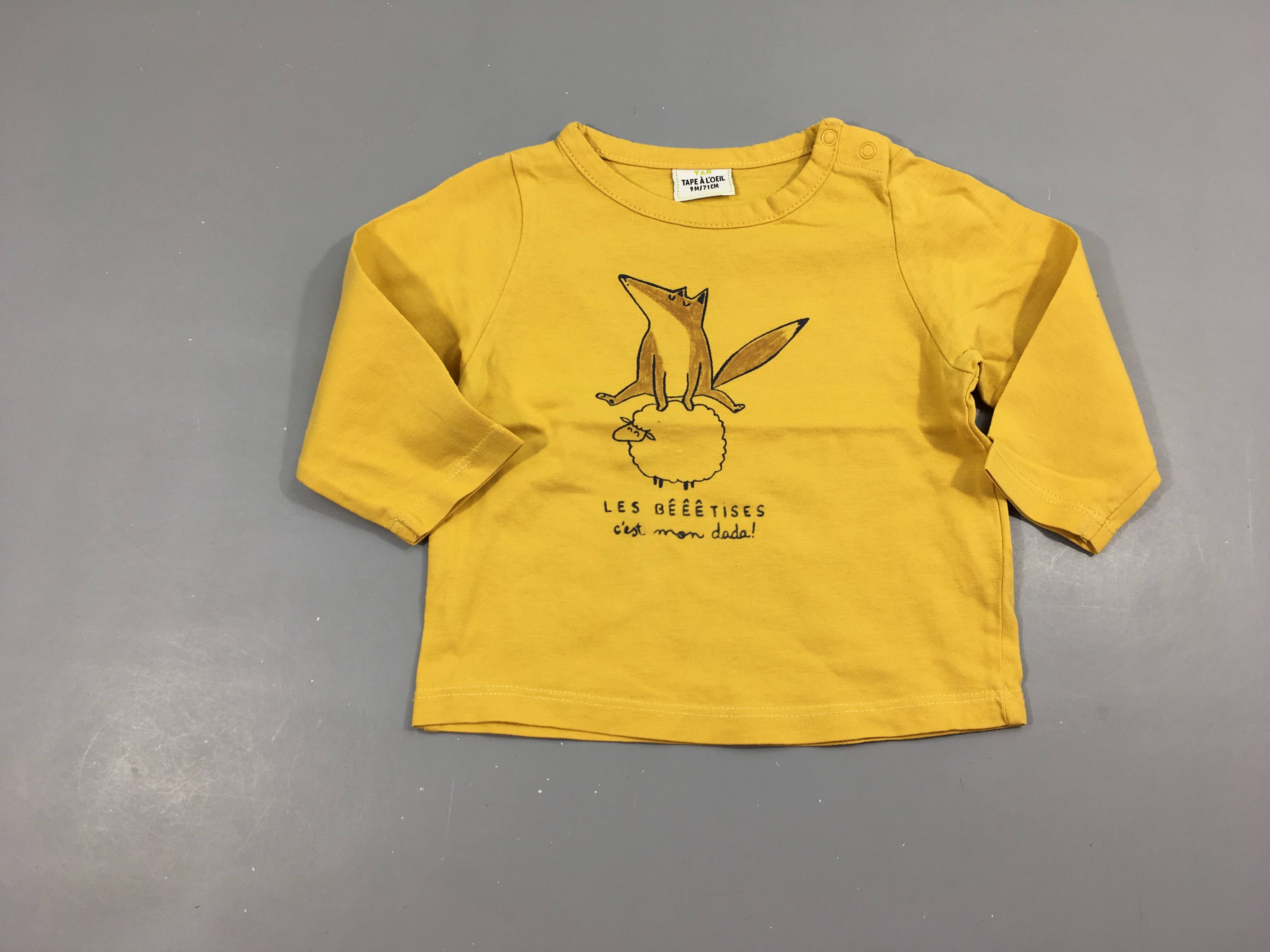 T-shirt m.l orange renard