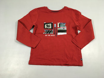 T-shirt m.l rouge courses sequins réversibles