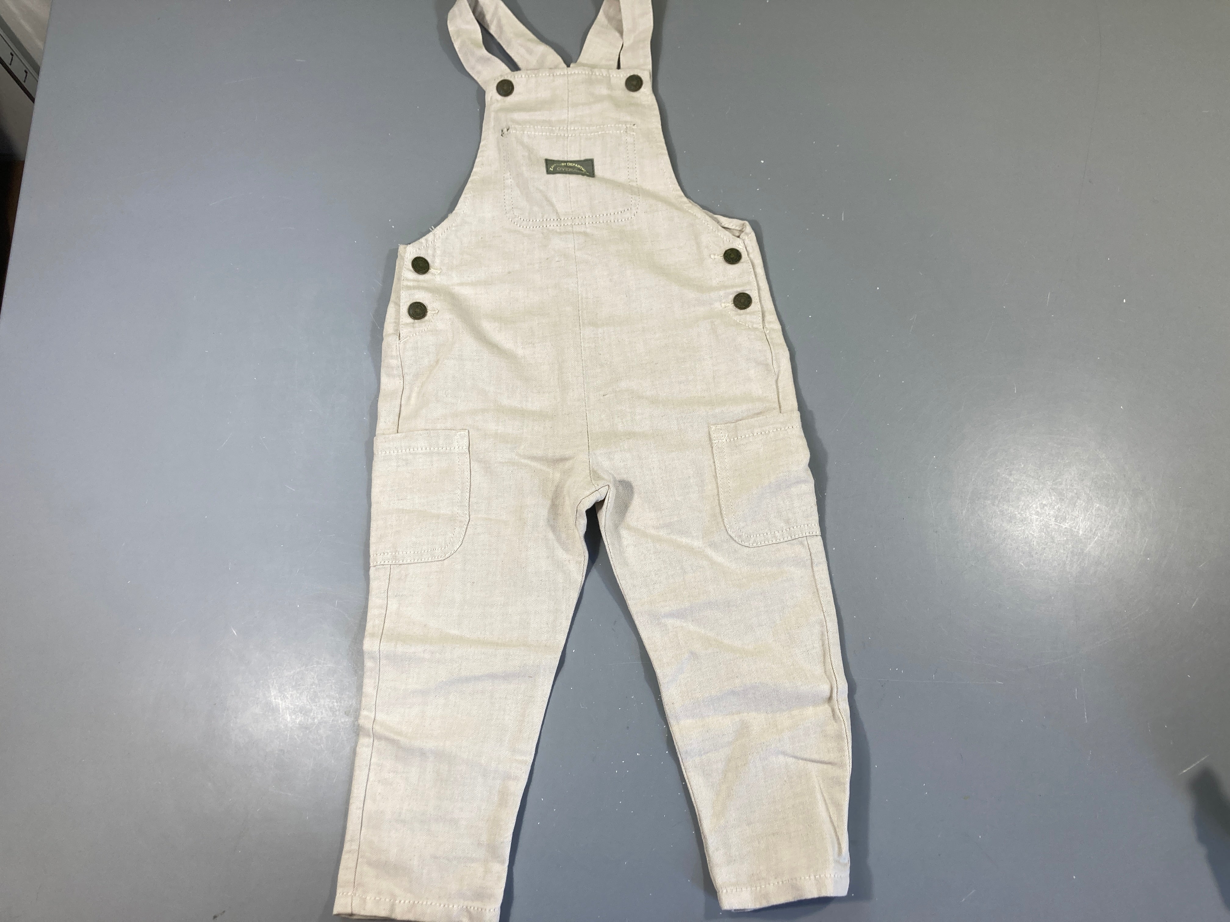 Salopette coton beuge Overall