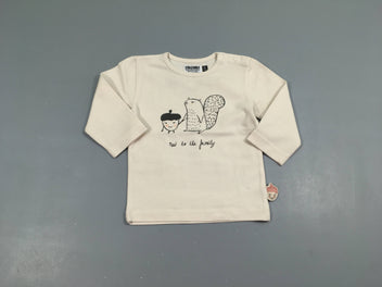 T-shirt m.l blanc écureuil, , Zero2three